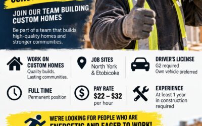 Construction Workers – Custom Homes – North York & Etobicoke