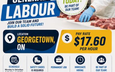 General Labour – Meat Processing – Georgetown