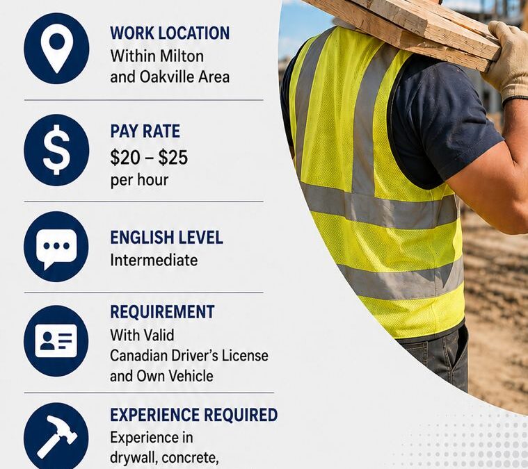 General Labour – Construction – Milton & Oakville